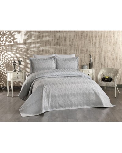 Yataq dəsti MiraNova SF-319, örtük 240x260 sm, 2 əd yastıq üzü 60x80 sm, boz