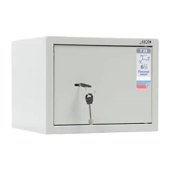 Мебельный сейф Aiko T-23 KL, с ключом, серый, 230x300x250 мм