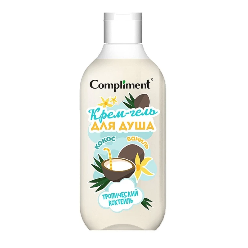 Krem-gel duş üçün Compliment Tropik Kokteyl Kokos&Vanil 500 ml Krem-gel duş üçün Compliment Tropik Kokteyl Kokos&Vanil 500 ml