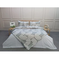 Комплект постельного белья Moonstar SHA-00006392, простыня 160x240 см, пододеяльник 160x220 см, наволочка 50x70 см, односпальный, разноцветный