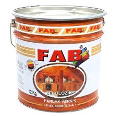Selülozik lak FAB boya, 15 l, parlaq, şəffaf