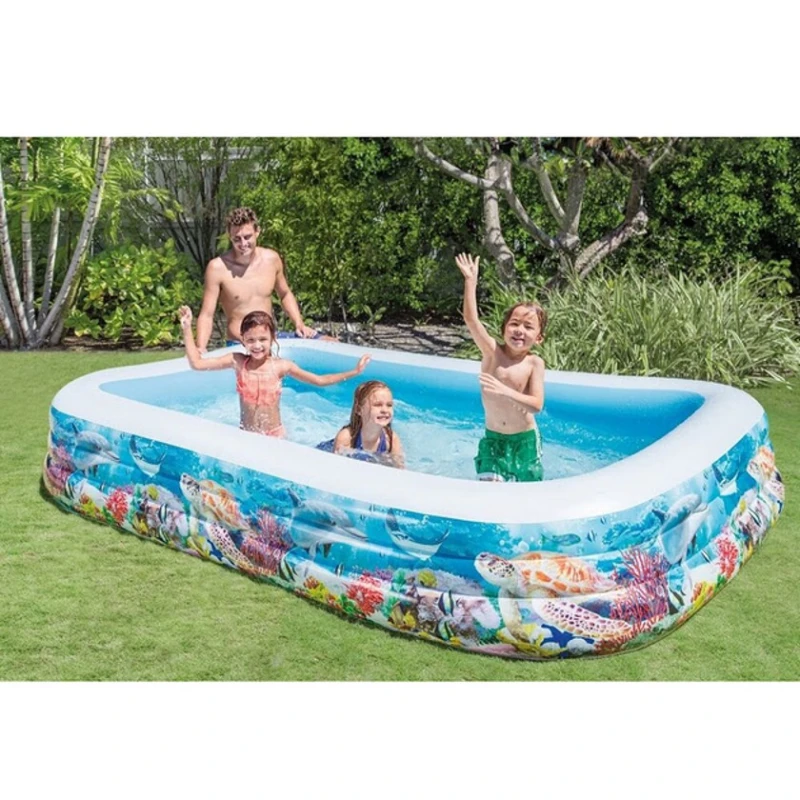 Надувной бассейн İntex H58485, разноцветный, 305x183x56 см, 1020 л Надувной бассейн İntex H58485, разноцветный, 305x183x56 см, 1020 л