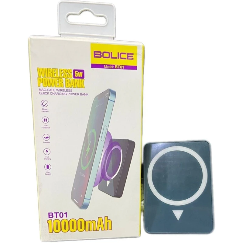 Внешний аккумулятор Magsafe Bolice BT01 10000 mAh Black Внешний аккумулятор Magsafe Bolice BT01 10000 mAh Black