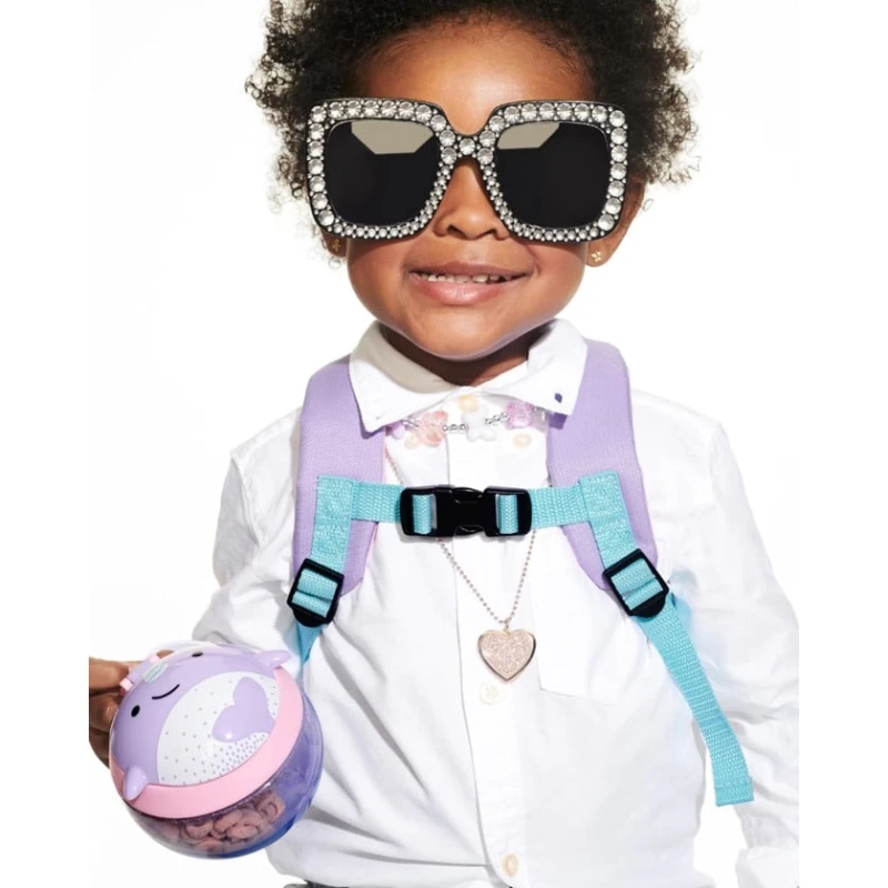 Контейнер для перекусов Zoo Narwhal, фиолетовый, 1+ год