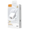 Сетевое зарядное устройство LDNIO A2316C With Type C+Lightning Cable 20W White Сетевое зарядное устройство LDNIO A2316C With Type C+Lightning Cable 20W White