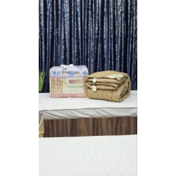 Yorğan Pima Cotton DMTZ-059, ikinəfərlik, sarı, 195х215 sm