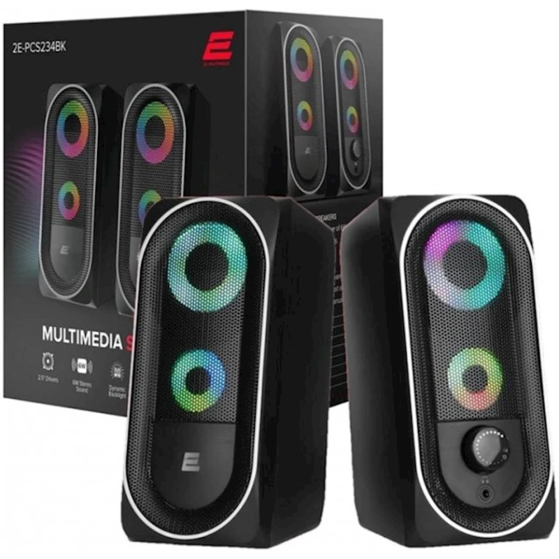 Стерео-колонки 2E Multimedia Speaker PCS234 RGB Black Стерео-колонки 2E Multimedia Speaker PCS234 RGB Black