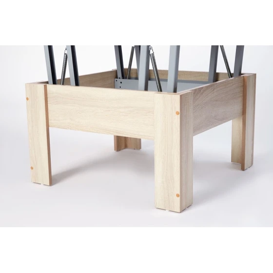 Журнальный стол Art_74, ламинат, светло-коричневый, 45/75x80/160x80 см Журнальный стол Art_74, ламинат, светло-коричневый, 45/75x80/160x80 см