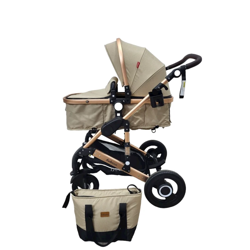 Детская коляска Belecoo 535-Q3, бежевая