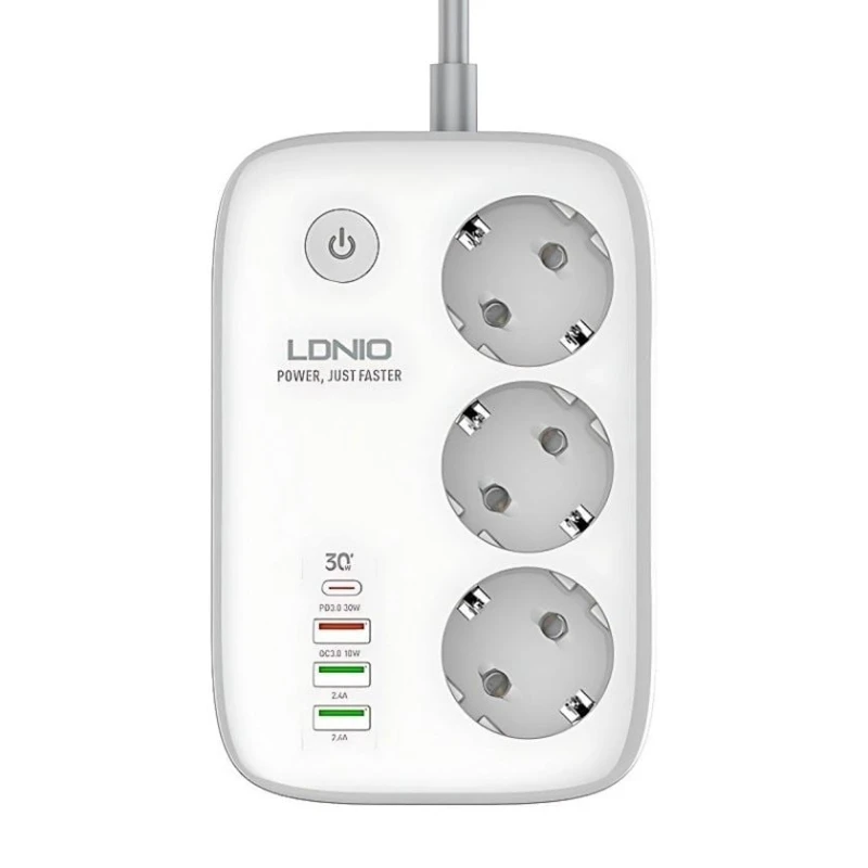 Сетевой фильтр LDNIO SEW3452 Wifi Smart Power Strip White Сетевой фильтр LDNIO SEW3452 Wifi Smart Power Strip White
