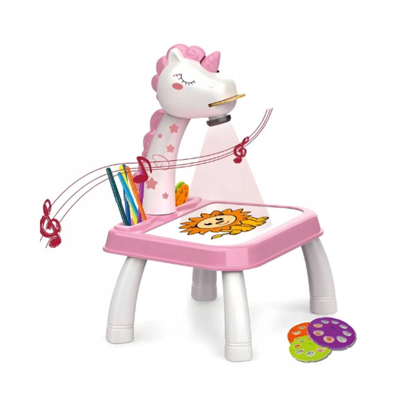 Стол для рисования с проектором Projection painting 318 Pink Стол для рисования с проектором Projection painting 318 Pink