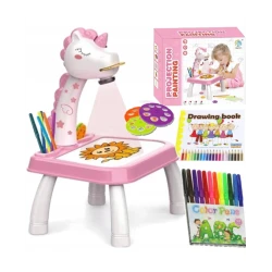 Стол для рисования с проектором Projection painting 318 Pink Стол для рисования с проектором Projection painting 318 Pink