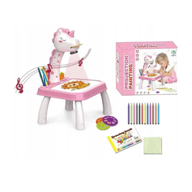 Стол для рисования с проектором Projection painting 318 Pink Стол для рисования с проектором Projection painting 318 Pink