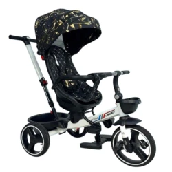 Детский трехколесный велосипед 6017, черный