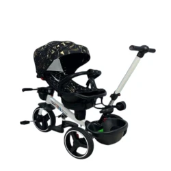 Детский трехколесный велосипед 6017, черный