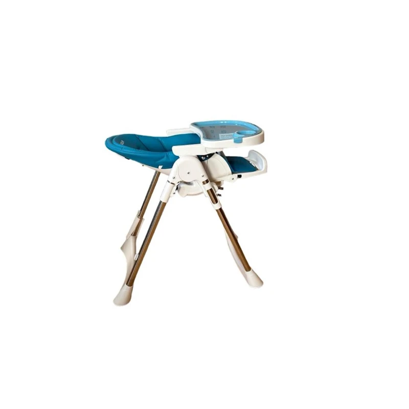 Стульчик для кормления Ivolia PRUM_B1, 6+ мес, синий/белый