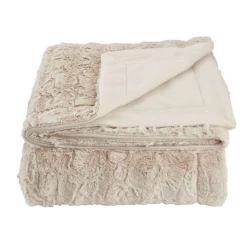 Örtük JYSK Myggblom, 220x240 sm, polyester, bej