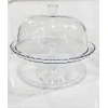 Akril,Qapaqlı Şəffaf Tort Qabı 28sm