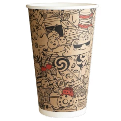 Набор одноразовых стаканов , с крышкой, 473 мл, 6 шт