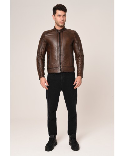 Kişilər üçün gödəkçə Vexo Moto M1243606-22, ölçü M, Brown