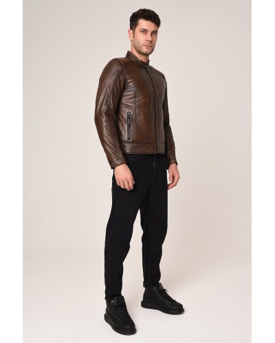 Kişilər üçün gödəkçə Vexo Moto M1243606-22, ölçü M, Brown
