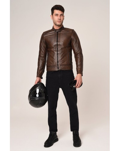 Kişilər üçün gödəkçə Vexo Moto M1243606-22, ölçü M, Brown