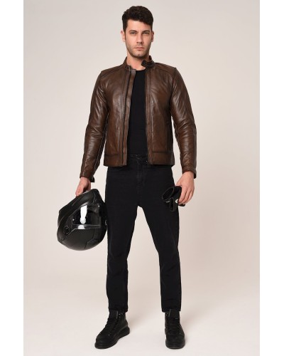 Kişilər üçün gödəkçə Vexo Moto M1243606-22, ölçü M, Brown
