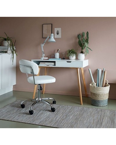 Ofis kreslosu JYSK Snedsted, 53x74/84x56 sm, ağ
