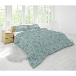 Комплект постельного белья Giltex Breez, пододеяльники 160х220 см, простыня 240х260 см, наволочки 50х70 см, семейный, хлопок, зеленый