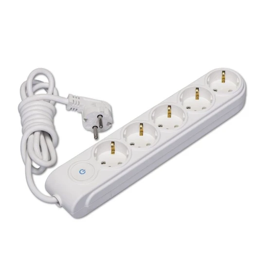 Удлинитель Makel N5310033, 2 м, 5-розеточный