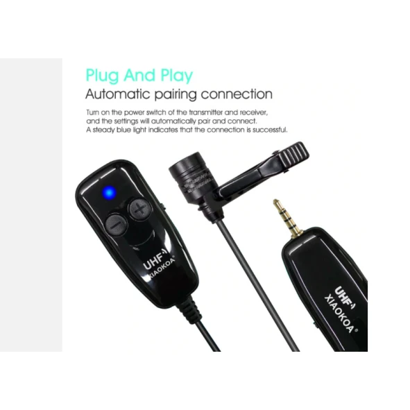 Петличный микрофон Xiaokoa Wireless 3.5 мм Петличный микрофон Xiaokoa Wireless 3.5 мм