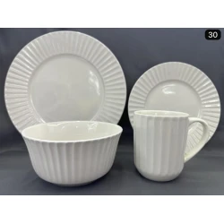 Набор столовой посуды 911miv, керамика, белый, 4 персон, 16 предметов