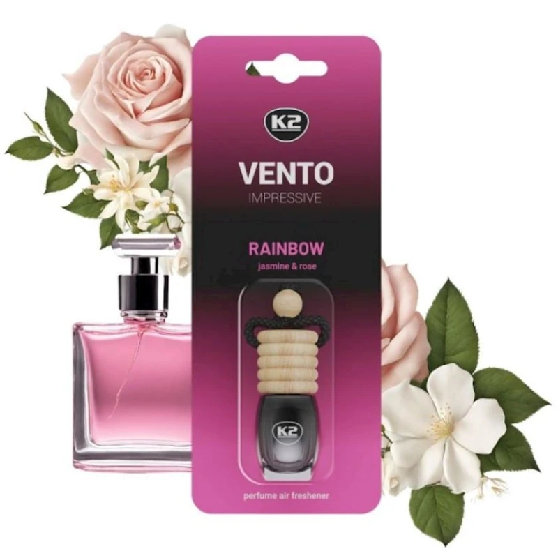 Avtomobil üçün ətirləndirici K2 Vento Impressive Rainbow Jasmine&Rose, 8 ml