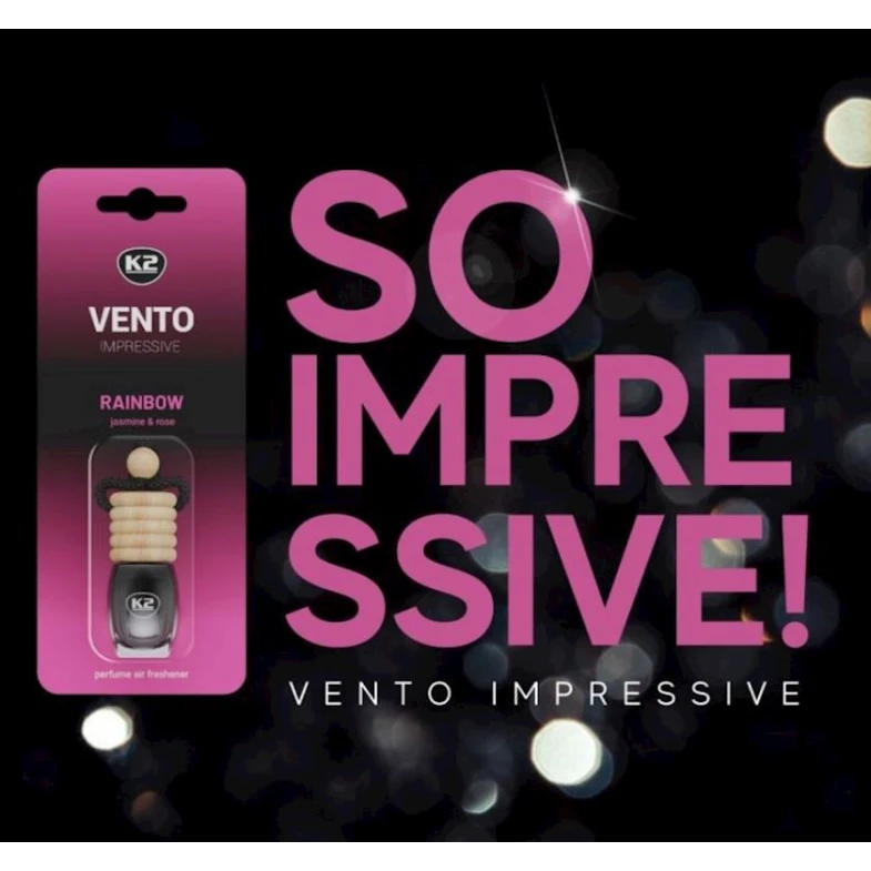 Avtomobil üçün ətirləndirici K2 Vento Impressive Rainbow Jasmine&Rose, 8 ml