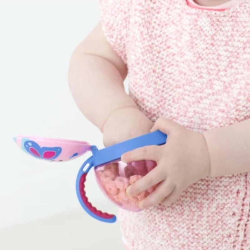 Контейнер для перекусов Zoo Бабочка, розовый, 1+ год