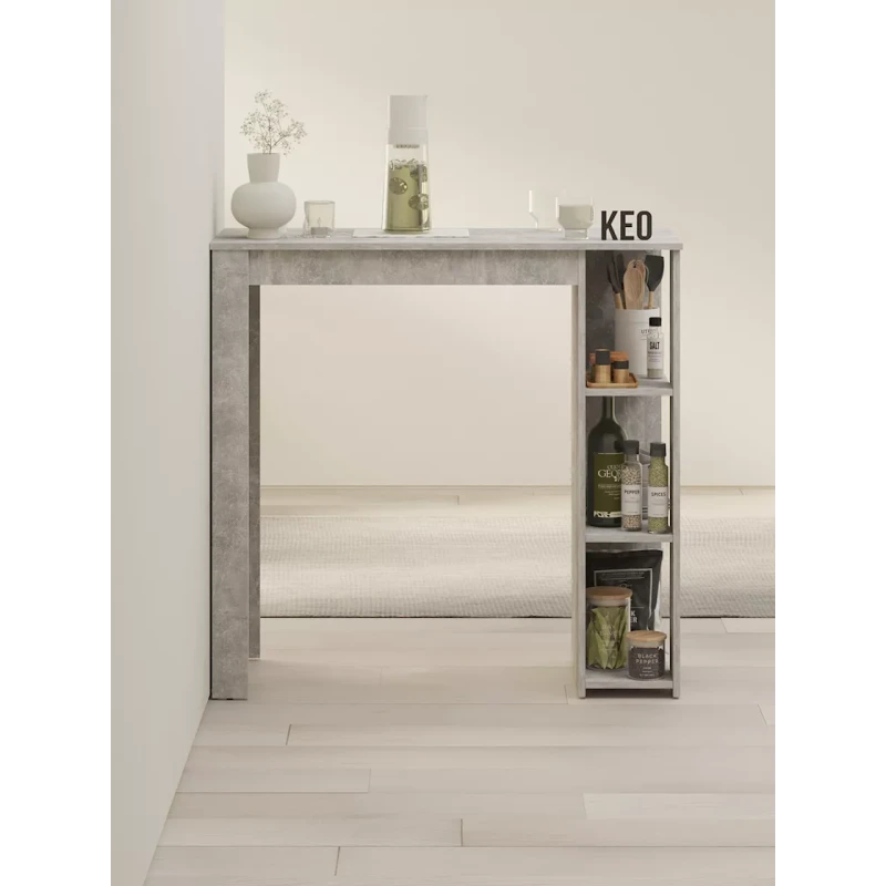 Bar dayağı Plus, 44.6x110x106.4 sm, LDSP, beton rəngi Bar dayağı Plus, 44.6x110x106.4 sm, LDSP, beton rəngi