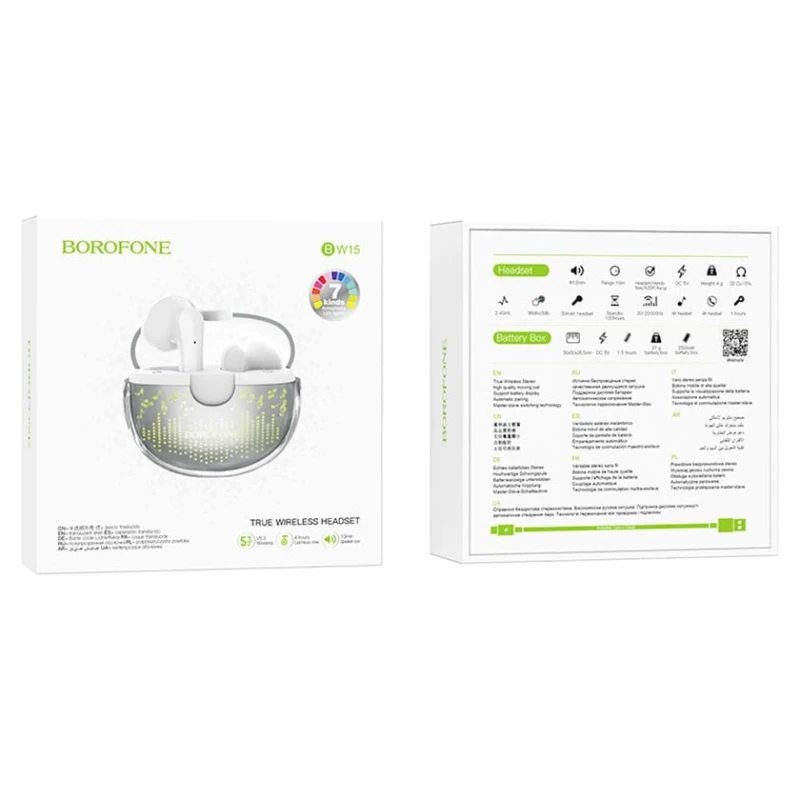 Беспроводные наушники Borofone BW15 White