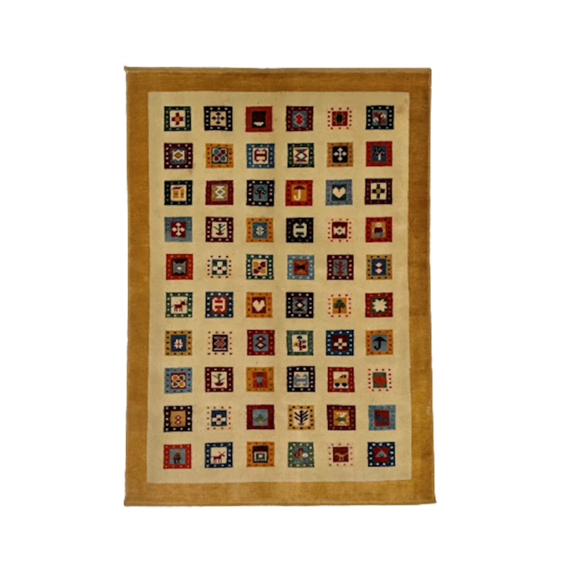 Ковер ручного производства Natural Halı 121x173 см, шерсть, разноцветный