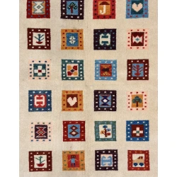 Ковер ручного производства Natural Halı 121x173 см, шерсть, разноцветный Ковер ручного производства Natural Halı 121x173 см, шерсть, разноцветный