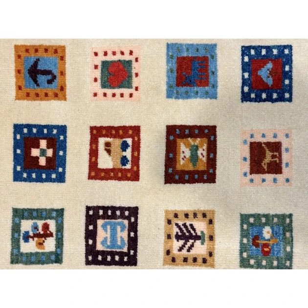 Ковер ручного производства Natural Halı 121x173 см, шерсть, разноцветный