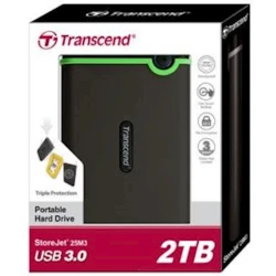 Внешний жесткий диск TRANSCEND 2.5 USB 3.0 StoreJet 2TB Iron Gray Slim