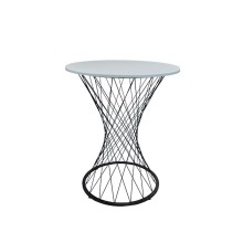 Masa Del Groups 297, MDF/metal, ağ, 70x70x76 sm
