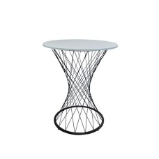 Masa Del Groups 297, MDF/metal, ağ, 70x70x76 sm
