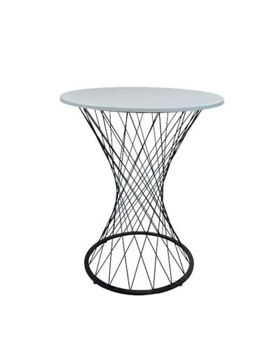 Masa Del Groups 297, MDF/metal, ağ, 70x70x76 sm