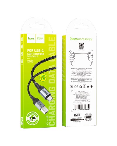 Кабель Hoco X102 USB to Type-C 3.0A