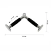 Trenajor üçün tutacaq WS0126 Tricep Push-Down Bar, paslanmayan polad/rezin, 10x22x30 sm
