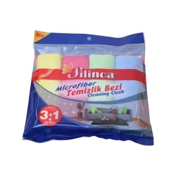 Набор тряпок Silinca, 3+1 шт, микрофибра, разноцветный Набор тряпок Silinca, 3+1 шт, микрофибра, разноцветный