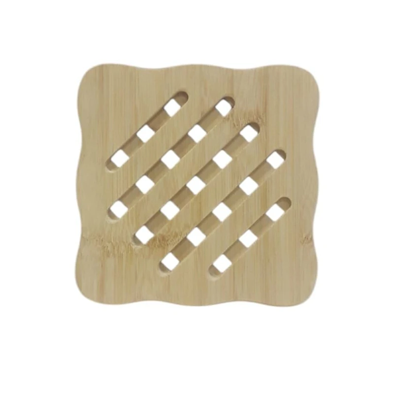 İsti əşyalar üçün altlıq K571-2, bambuk, bej, 17x17 sm