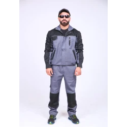 Костюм мужской Brodex 26598952, серый, полиэстер/хлопок, размер 56 Костюм мужской Brodex 26598952, серый, полиэстер/хлопок, размер 56