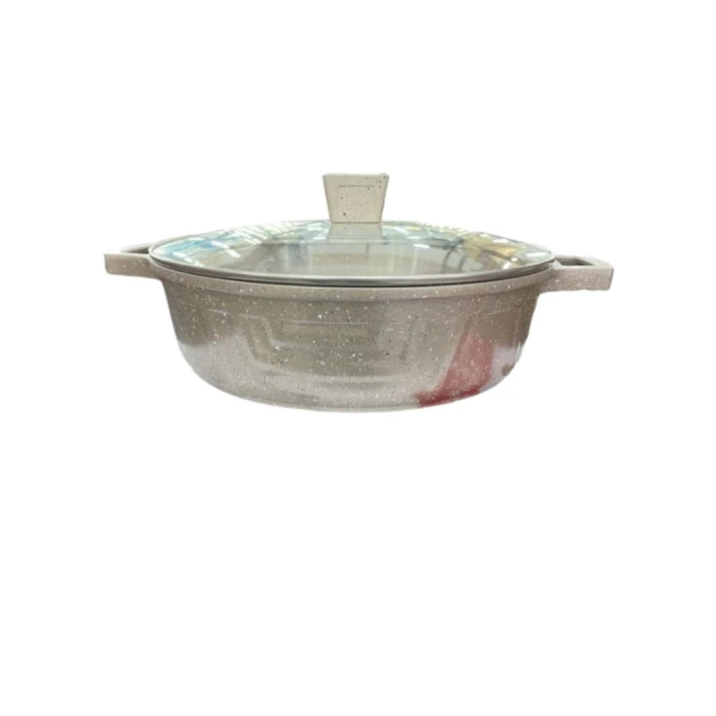 Qazan dəsti ZTW-QDNB, keramika/şüşə, boz, 20/24/28/32 sm, 5 əd